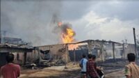 Gudang BBM Ilegal di Lampung Selatan Terbakar Menghanguskan Dua Truk